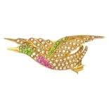 Early 20th century 15ct gold seed pearl