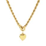 9ct gold rope twist necklace