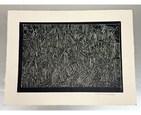 Sir Eduardo Paolozzi C.B.E., R.A. (Scottish, 1924-2005), Untitled, signed in pencil and ed.no. 5/60, etching on wove paper, u