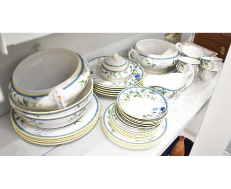 A quantity of Royal Worcester 'Pastorale' tableware, a quantity of Spode 'Avignon' tableware, a pair of ashtrays, a bread bin