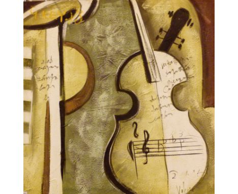 Large oil on canvas modern picture marked G. Key 13    CONDITION REPORT:  No provenance on this item