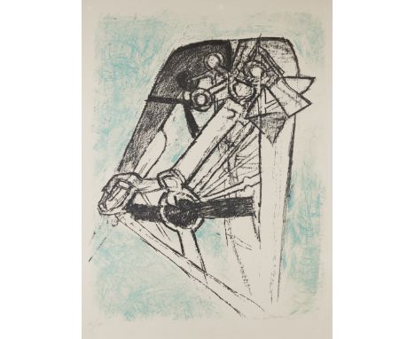 Roberto Matta,  Chilean 1911-2002,Untitled;   lithograph in colours on wove,  signed and dated 61/100 in pencil,  sheet: 90 x
