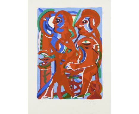 Herbert Gentry,&nbsp;American 1919-2003,&nbsp;Near To You, 1989;lithograph in colours on wove,signed and inscribed A/P. 11 in