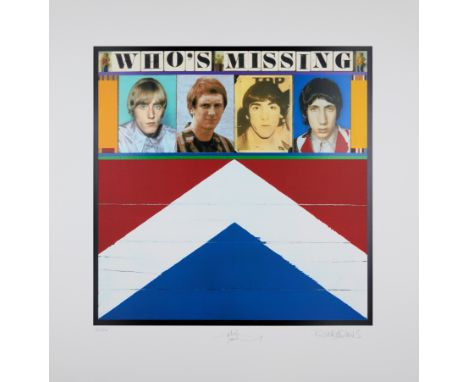 Richard Evans,  British b.1945-The Who - Who's missing;screenprint in 28 colours plus spot varnish on Somerset Tub wove,  sig