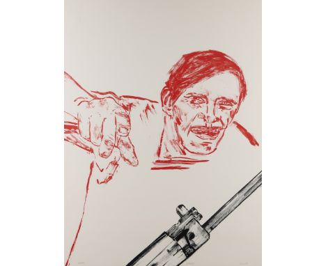 Leon Golub,  American 1922-2004, Merc, 1985; lithograph in colours on Arches paper, signed, titled and numbered 54/58 in penc