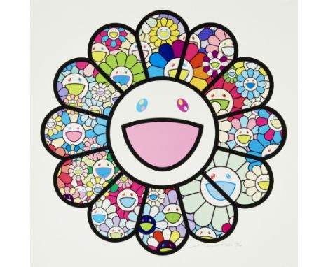 Takashi Murakami,  Japanese b. 1962-School Entrance Ceremony, 2021;archival pigment print and silkscreen, signed, dated and n
