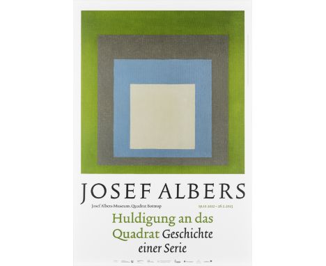 Josef Albers, German/American 1888-1976, Museum Bottrop: Huldigung an das Quadrat (poster), 2022; offset lithograph in colour