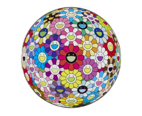 Takashi Murakami,  Japanese b. 1962-Flowerball Multicolour;offset lithograph, cold stamp and high gloss varnishing, signed an