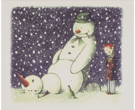 Banksy, British b.1974-Rude Snowman Christmas Card, 2005; ink-jet print on wove,  with printed Banksy tag on the reverse,  de