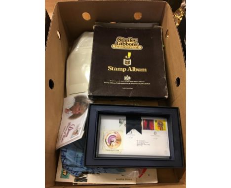 Selection of First Day covers and Stanley Gibbons stamp albums