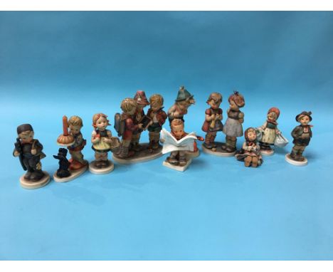Ten Hummel figurines, various