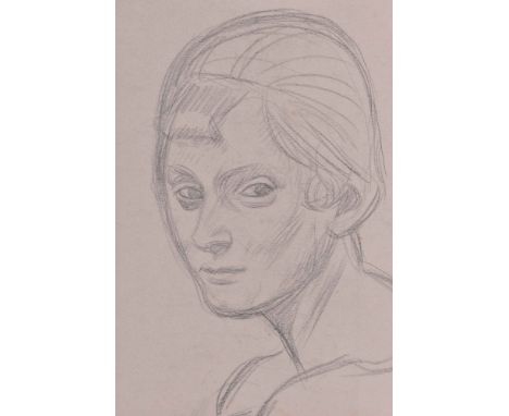 Otto GUSSMANN (1869-1926)"Portrait einer Dame"Zeichnung - Bleistift, 48,3 cm x 32,7 cm,verso Nachlaßstempel