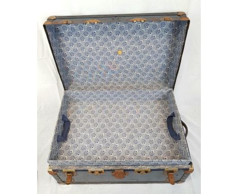 A vintage 'Watajoy' wardrobe travel trunk, with fitted interior. Although there's some rust around the metal fittings, the re