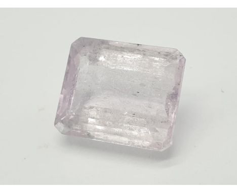 8.03 Natural Loose Kunzite Gemstone ITLGR Certified 