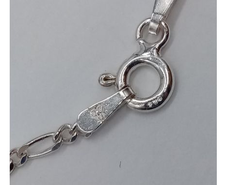 Silver curb chain, weight 3.45g and 49cm long approx 