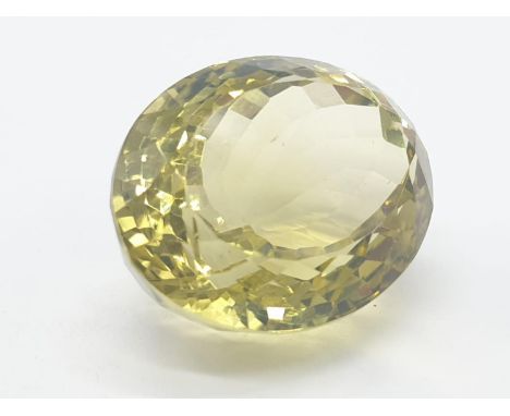 18.53ct Natural Lemon Quartz Gemstone ITLGR Certified - AAA Grade 