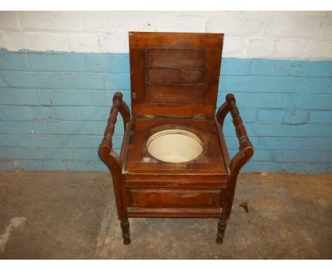 AN EDWARDIAN COMMODE