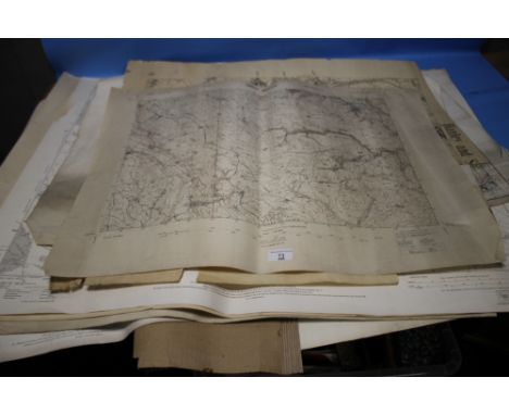 A QUANTITY OF ORDNANCE SURVEY MAPS INCLUDING MILITARY