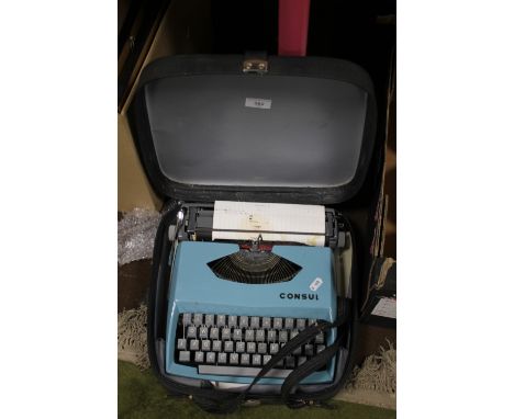 A CASED CONSUL TYPEWRITER