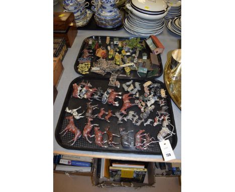 Metal farmyard figures.  (qty)