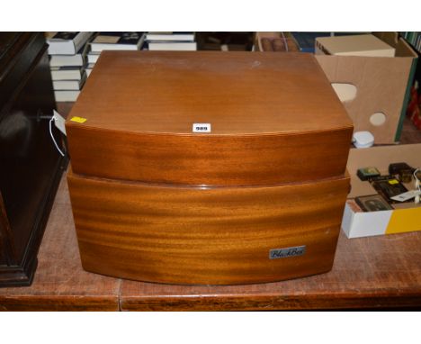 Pye black box record producer table top gramophone with Garrard deck.