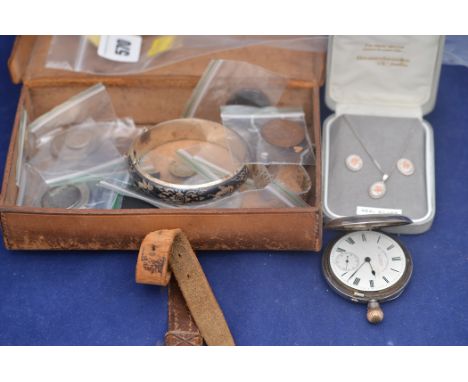 A silver cased full hunter pocket watch, by J.G. Graves; a white metal bangle stamped 'Sterling'; a white metal wristwatch by