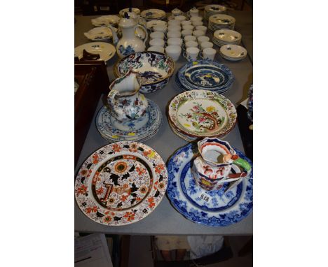 Ceramics by Masons; Copeland Spode; Amherst Japan; and others, to include: jugs; bowls; and plates.