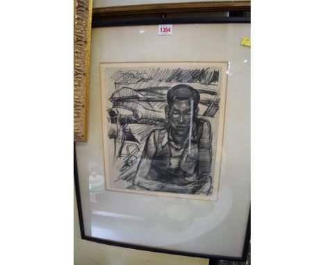 John Charles Horatio Templer, portrait of a young Gurkha boy, indistinctly monogrammed, inscribed and dated 'May 21, 51', cha