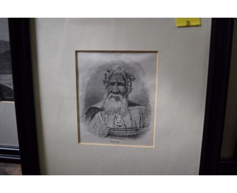 A collection of six various pictures and prints, to include an indistinctly signed and numbered lithograph; an engraving of '