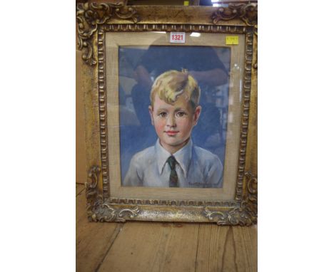 Frank E Beresford, 'Half length portrait of John David (son of Group Captain and Mrs Davidson)', signed and dated 1941, oil o