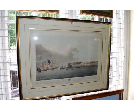 After T Serres and J Boxer, 'His Majesty's Frigate The Diamond...', colour lithograph, pl.45 x 63.5cm.
