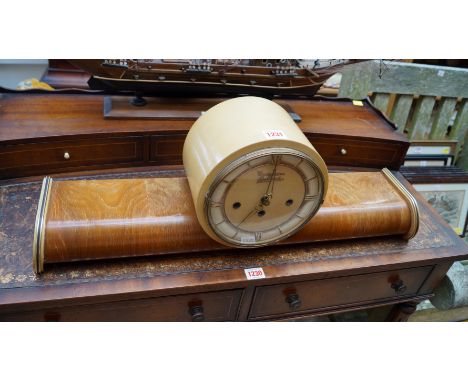 A vintage Belcanto mantel clock, 67.5cm wide. 