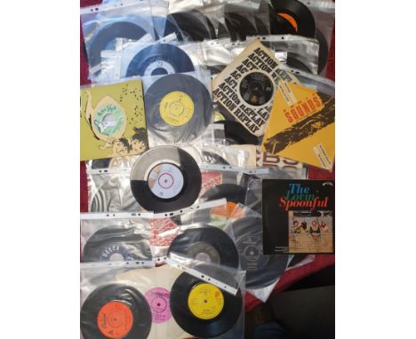 7" Vinyl Record Singles Collection, mostly unsleeved, inc The Beatles, Rolling Stones, The Kinks etc - 72 in total
