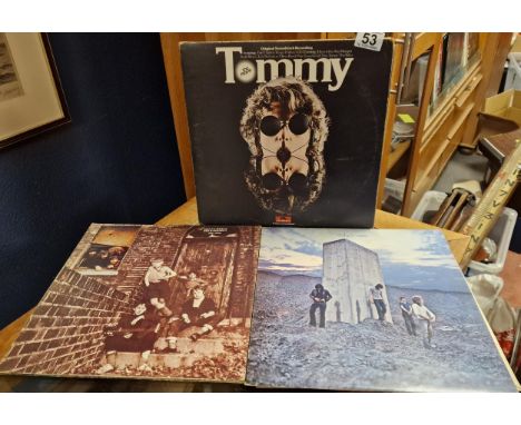The Who Trio of LP Vinyl Records inc Track Record First Press of Who's Next