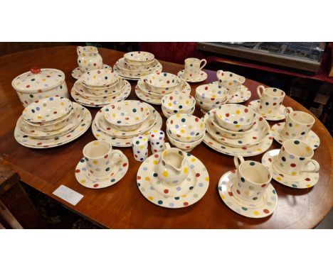 Emma Bridgewater 56pc Polka Dot Retro Dinner &amp; Tea Service
