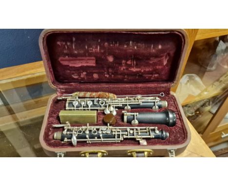 Romilly' Cased Oboe Musical Instrument, by Rudall &amp; Carte