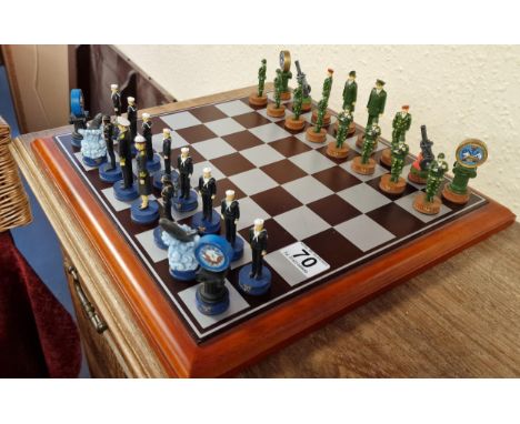 Navy vs Army Chess Set