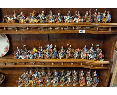 Del Prado Lead Soldier Army &amp; Cavalry Set of Horseback Regiments - 70 in total