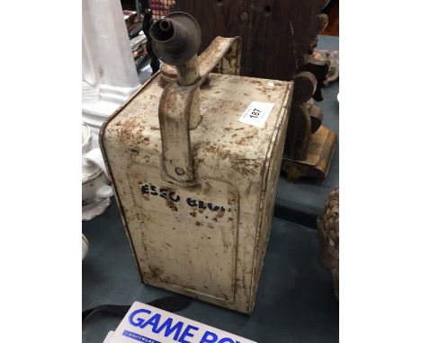 A VINTAGE 'ESSO BLUE' PARAFFIN CAN 