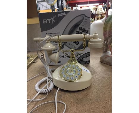 AN AS NEW BOXED BT BIG BUTTON PHONE PLUS A VINTAGE STYLE PUSH BUTTON TELEPHONE 