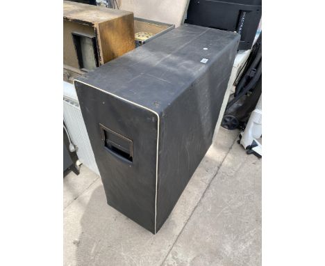 A LARGE FOUR WHEELED SPEAKER 