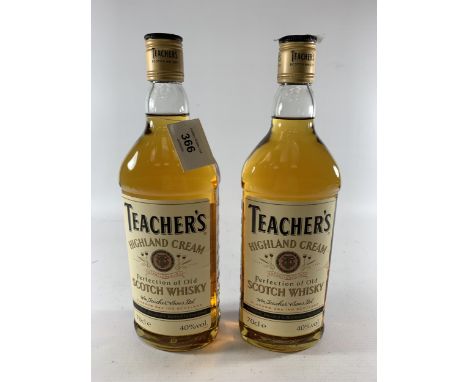 2 X 70CL BOTTLES - TEACHER'S HIGHLAND CREAM SCOTCH WHISKY 