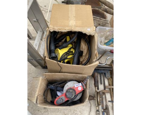 A KARCHER PRESSURE WASHER AND FURTHER TOOLS 