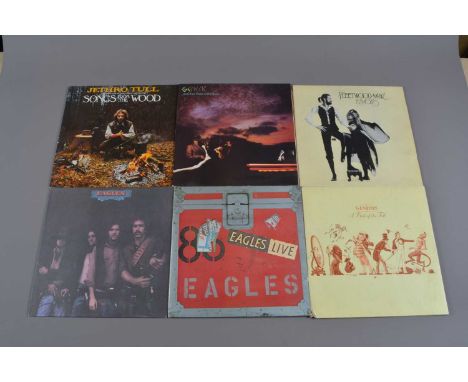 LP Records, approximately forty-five albums of various genres with artists including Pink Floyd, Jethro Tull, Genesis, Fleetw