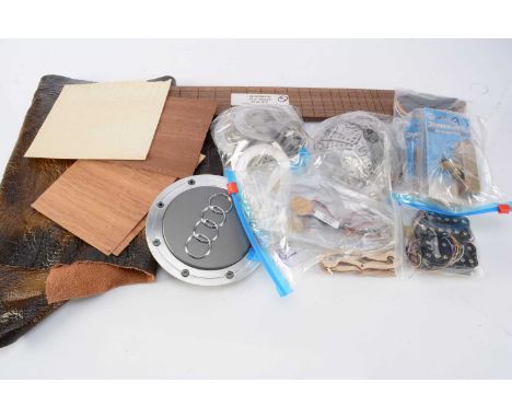 Cigar Box Guitar Construction Parts &amp; Wood,  large collection of cigar box related construction items including a large c