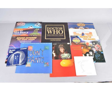 Sci-Fi / Dr Who LPs and Singles, eight albums, a 12" single and three 7" Singles - all mainly Dr Who and other Sci-Fi / Fanta