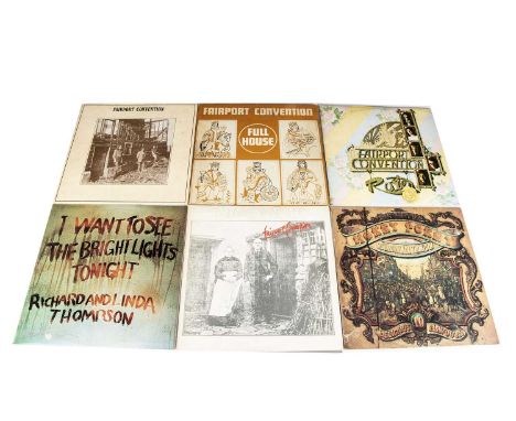 Fairport Convention / Richard Thompson LPs, fifteen albums by Fairport Convention, Richard Thompson and Richard and Linda Tho