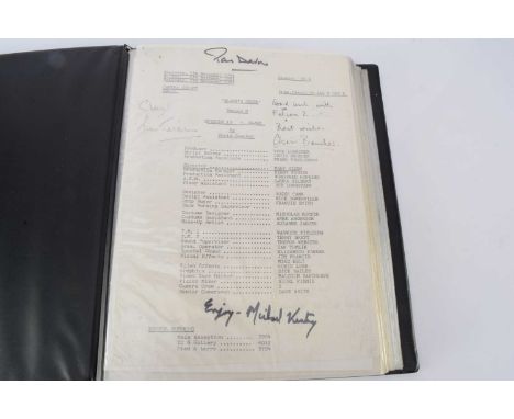 Blake's 7 Script / Signatures, a camera script for Season 4, Final episode: 'BLAKE' - with signatures of Paul Darrow ('Avon')