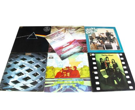LP Records, approximately forty-five albums of various genres with artists including The Beatles, The Who, Beach Boys, Genesi