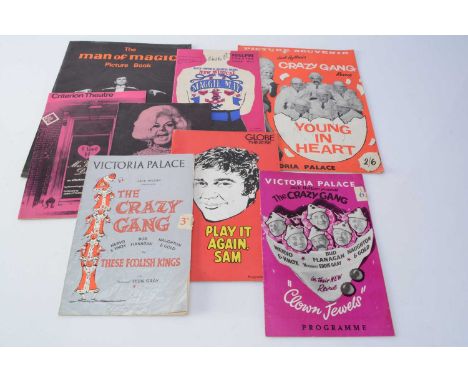 Theatre Programmes, approximately twenty-three programmes of mainly Plays, Musical and Reviews including four different Crazy